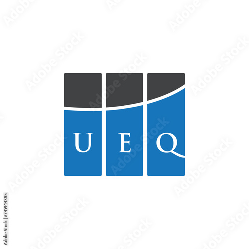 UEQ letter logo design on black background. UEQ creative initials letter logo concept. UEQ letter design. 