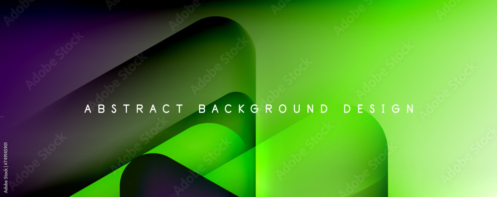 Fototapeta premium Shadow and Light Triangle Background. Dynamic Geometric Template. Glass Transparent Triangles