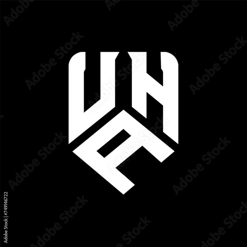 UAH letter logo design on black background. UAH creative initials letter logo concept. UAH letter design. 