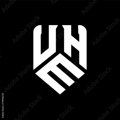 UMH letter logo design on black background. UMH creative initials letter logo concept. UMH letter design. 