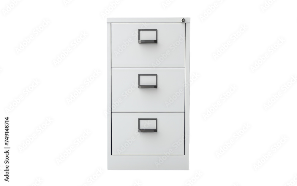 Compact Vertical Filing Cabinet Isolated on Transparent Background Compact Vertical Filing Cabinet Isolated on Transparent Background