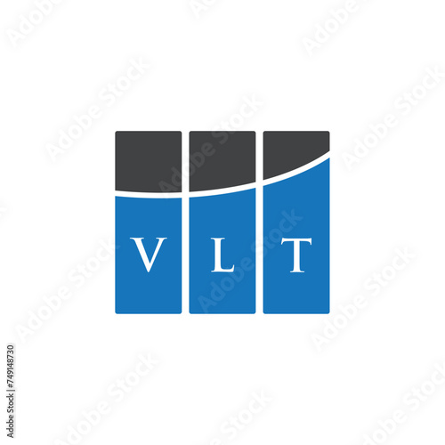 VLT letter logo design on black background. VLT creative initials letter logo concept. VLT letter design.
 photo