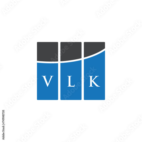 VLK letter logo design on black background. VLK creative initials letter logo concept. VLK letter design.
