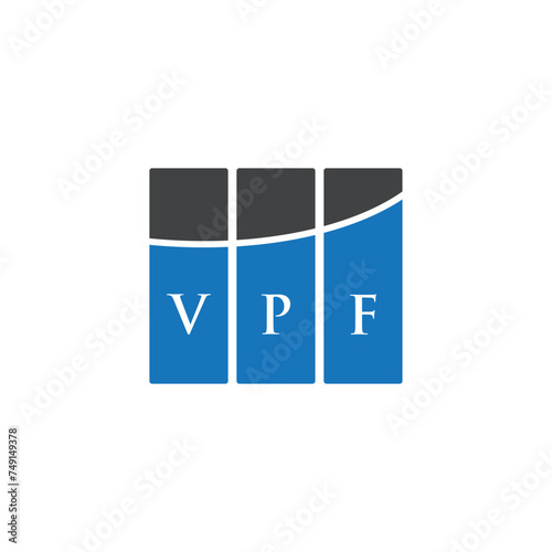 VPF letter logo design on white background. VPF creative initials letter logo concept. VPF letter design.
 photo