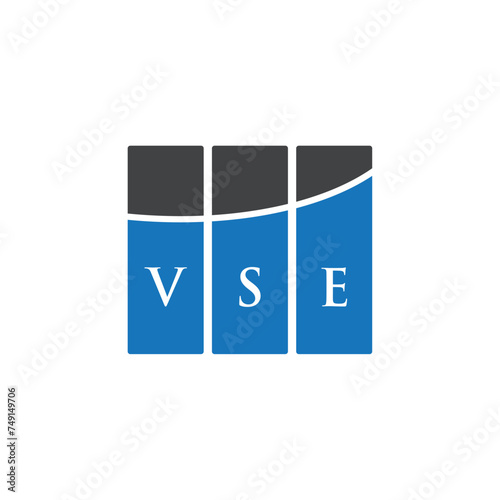 VSE letter logo design on white background. VSE creative initials letter logo concept. VSE letter design.
