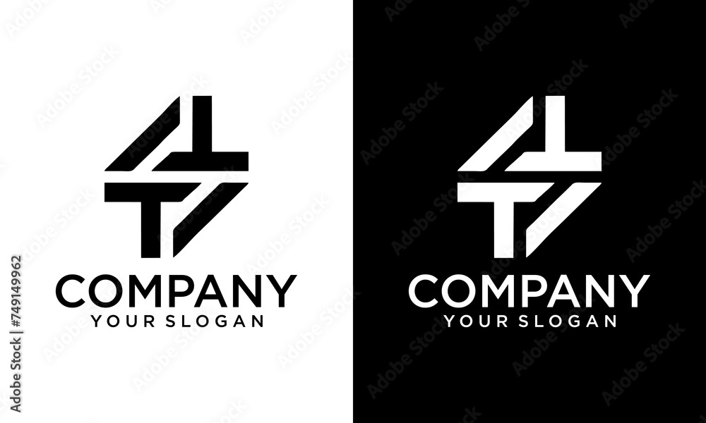 Creative Initial TS ST Logo Design Element, Vector Initial Letter Branding Logo Creative Initial TS ST Logo Design Element, Vector Initial Letter Branding Logo