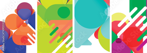 Geometric elements abstract backgrounds for wallpaper, business card, cover, poster, banner, brochure, header, website