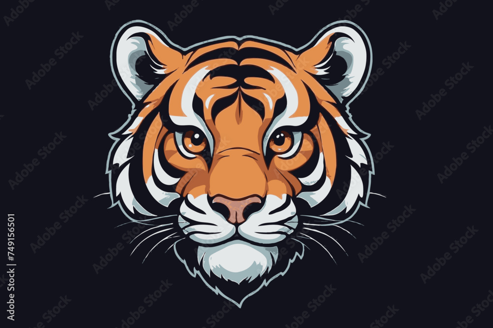 Logo of a tiger head vector illustration
