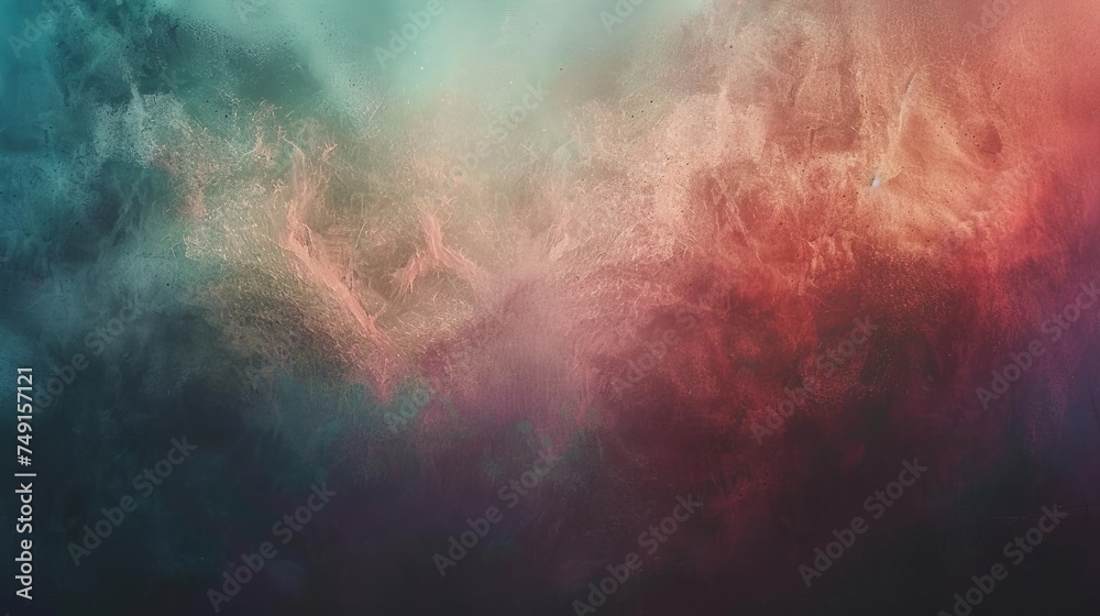 digital artwork depicting a fiery red and cool blue color gradient