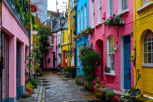 Vivid Passages: Exploring a Colorful Alley in the Heart of Europe