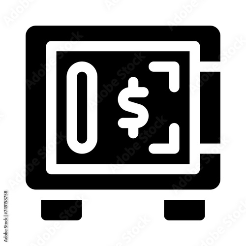safe box glyph icon