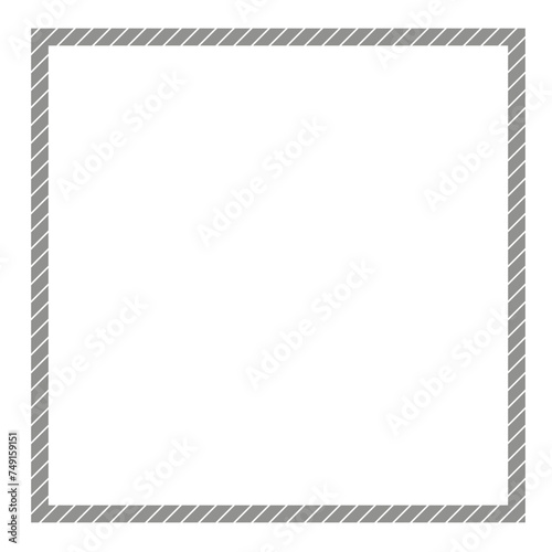 diagonal dash border, square diagonal dashed frame element design, modern simple border style