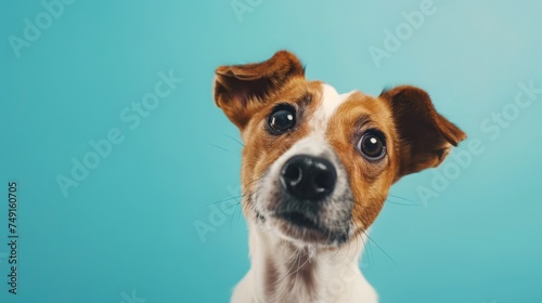 Portrait of surprised dog  © Chitchanok