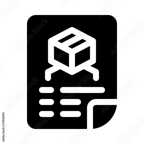 specification glyph icon