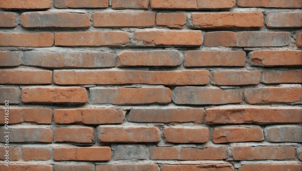 Rustic Red Brick Wall Seamless Texture. AI Generated Rustic Red Brick Wall Seamless Texture. AI Generated