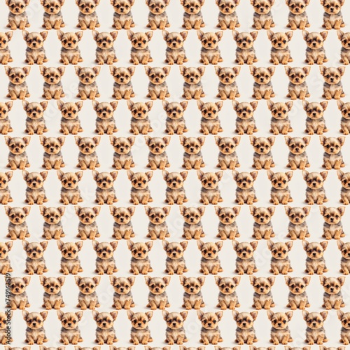 Seamless cute animal pattern
