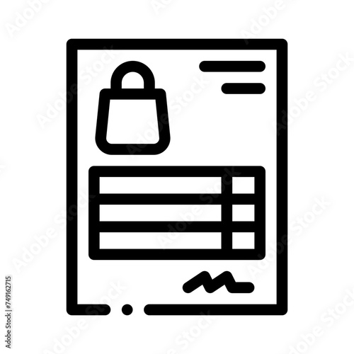 invoice line icon