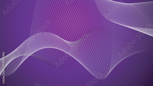 Purple abstract background wallpaper vector image with curve line for backdrop or presentation
