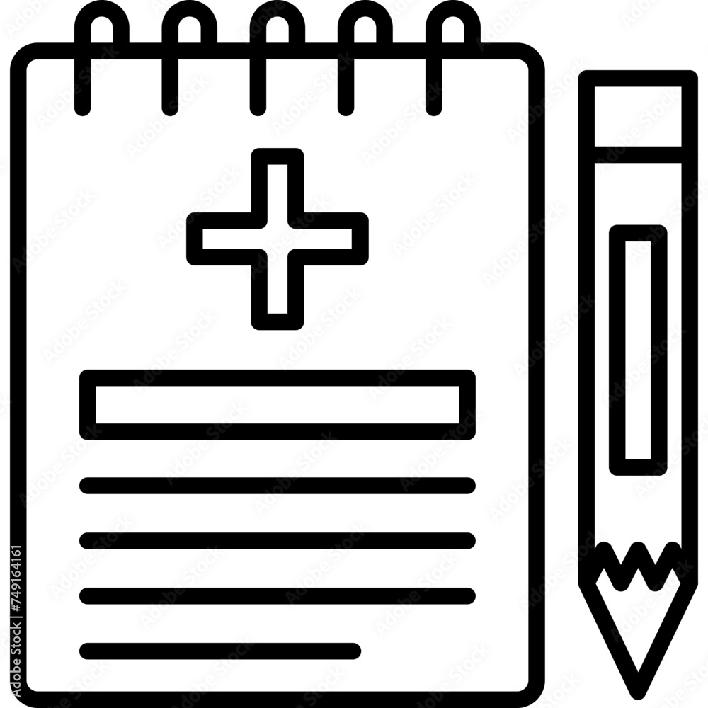 Fototapeta premium Notepad Icon