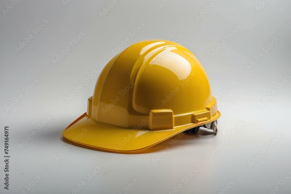 close up a yellow hard hat close up a yellow hard hat