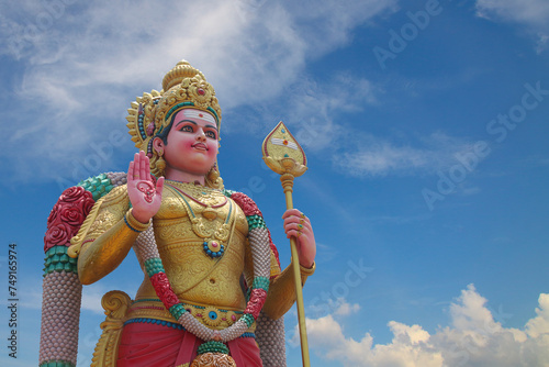Canvas Print Hindu god lord murugan statue