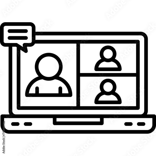 Virtual Meeting Icon