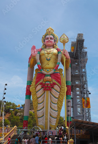 Hindu god lord murugan statue photo
