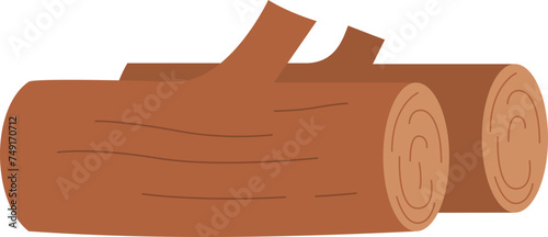 Wood log element