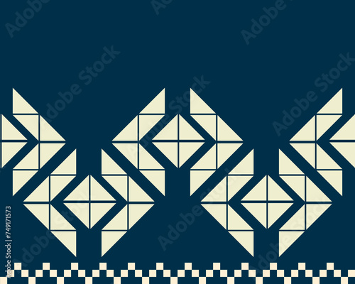 abstract Traditional geometric ethnic pattern embroidery design for textiles  rugs  clothing  sarong  scarf  batik  wrap  embroidery  print  curtain  carpet  and wallpaper.