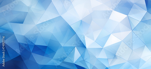 Mesmerizing Abstract Blue Low Poly Background A Unique Polygonal Backdrop