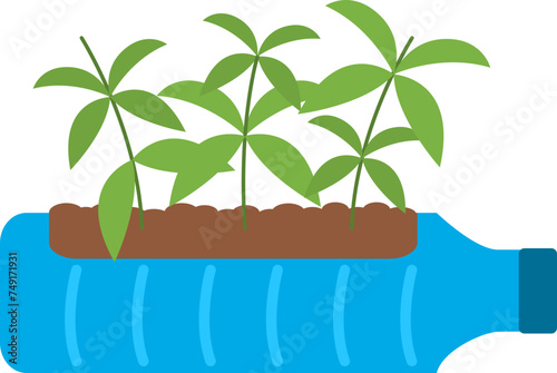 Bottle Plastic Planting Reuse