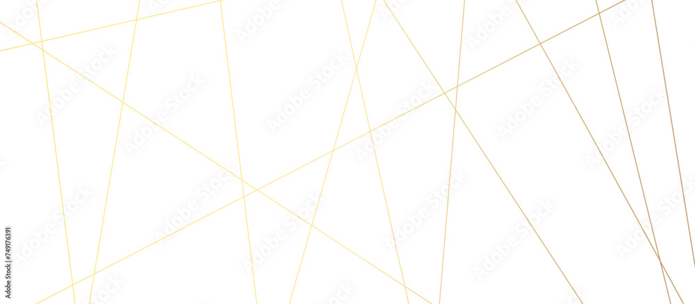 White abstract background with golden diagonal lines and shadows, luxury and elegant texture elements, modern simple pattern background design.