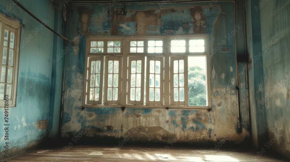 old empty room light window old house, tone pastel old empty room light window old house, tone pastel