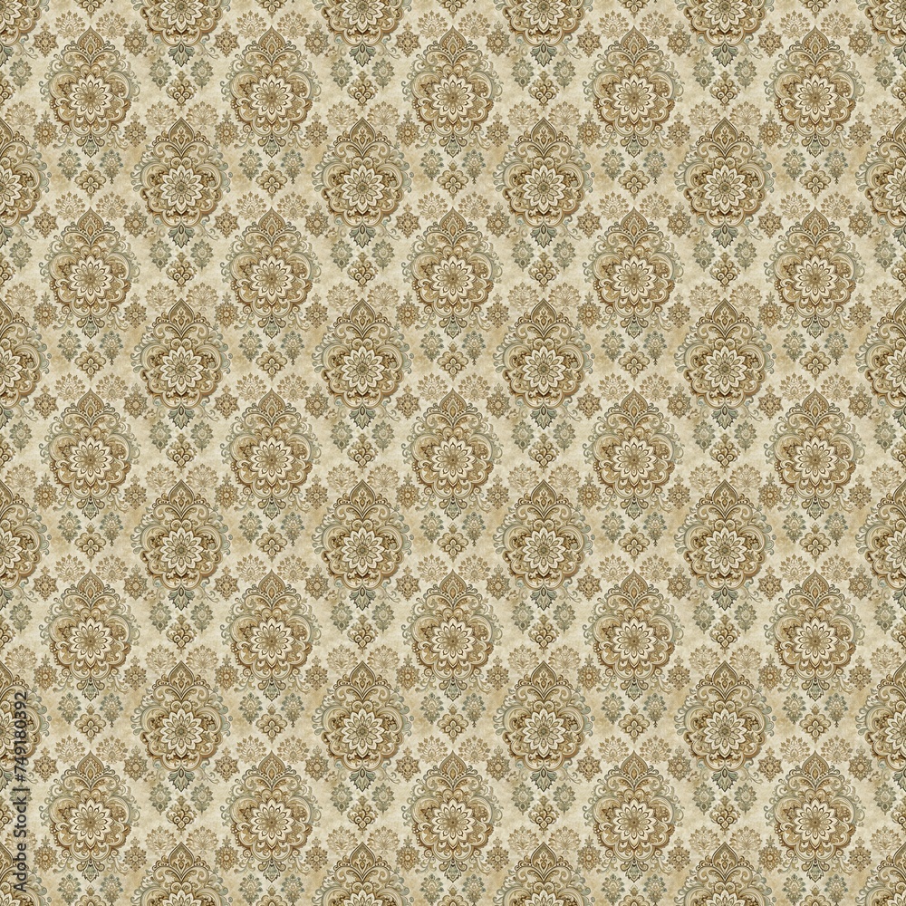 Seamless Design Flower  Pattern Printing