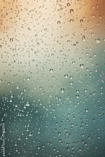  Photo Realistic Image Of Raindrops Or Vapor Trough Window Glass