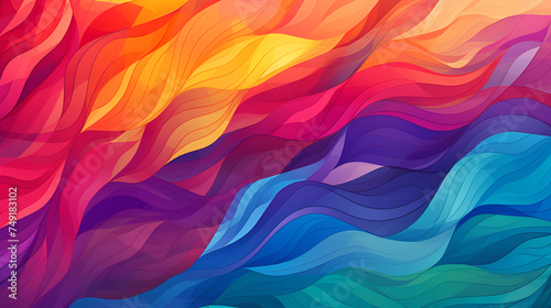 Abstract colorful background. Can be used for wallpaper, web page background, book cover, abstract colorful background with smooth lines of different colors 