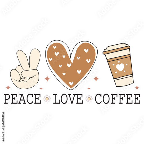 Retro Coffee Quotes Design, Quotes About Coffee, Vintage Coffee Quotes Design, Coffee Quotes Quality Design,  Coffee is my therapy