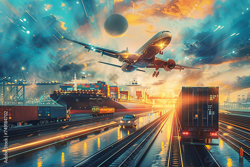 logistics and global trade, Logistics, cargo, supply chain photo