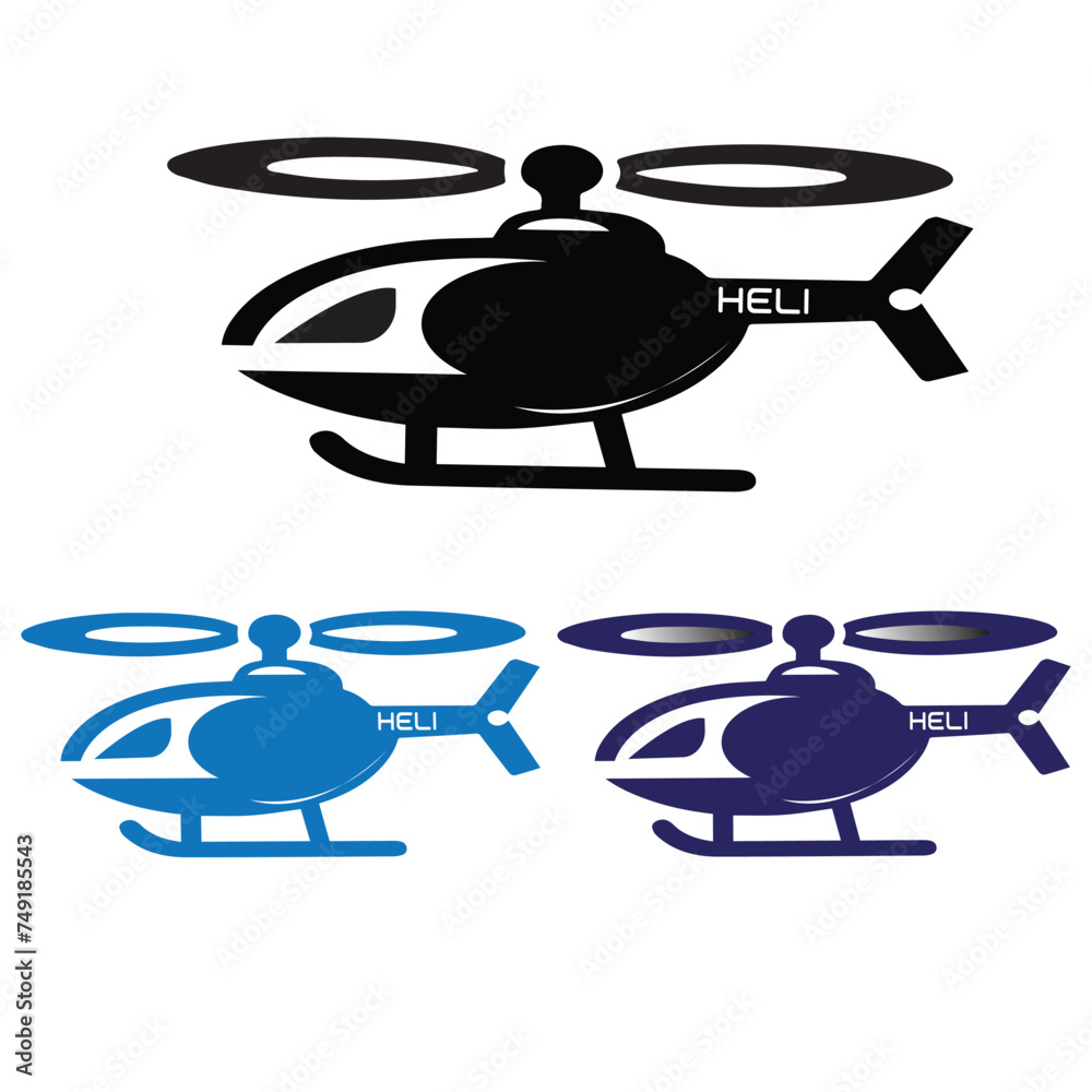 helicopter icons. Elements of transport element in multi colored icons. Premium quality graphic design icon. Simple icon for websites, web design
