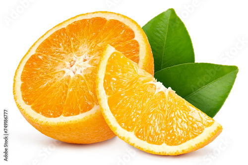 Fresh organic orange isolated