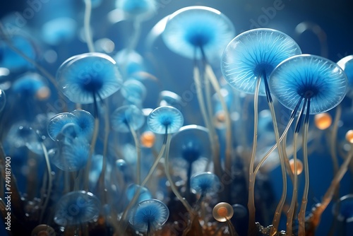Jellyfish in the sea. Underwater world #749187900