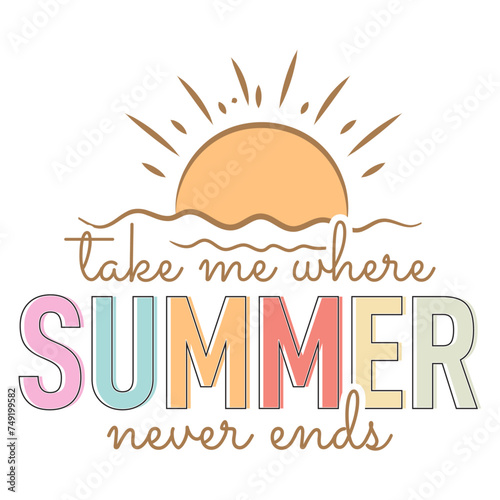 Retro Summer Quotes Design, Summer Quotes Groovy SVG Design, Quotes About Summer, Sunshine, Summer 2024