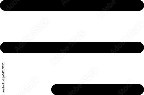 Align line left text