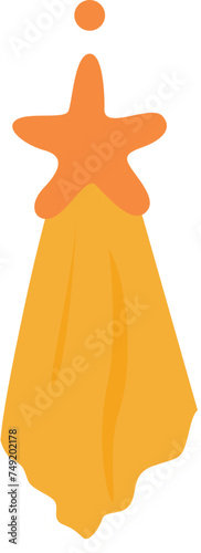 Hanging washcloth towel