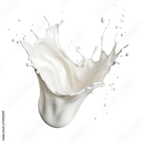 Splash of milk isolated on transparent background Remove png, Clipping Path, pen tool