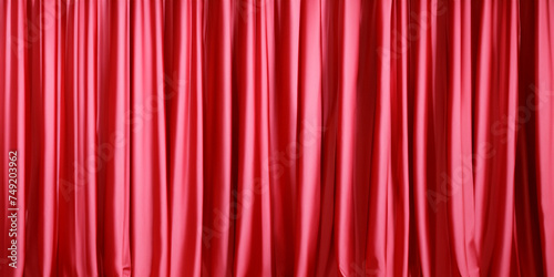 Satin Red Stage Curtain