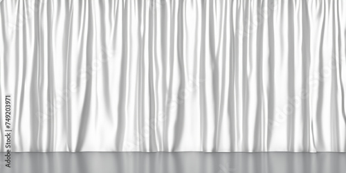Satin White Stage Curtain