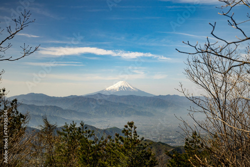 乾徳山から富士山