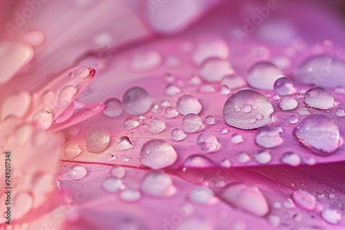 macro shot of raindrops on a delicate flower