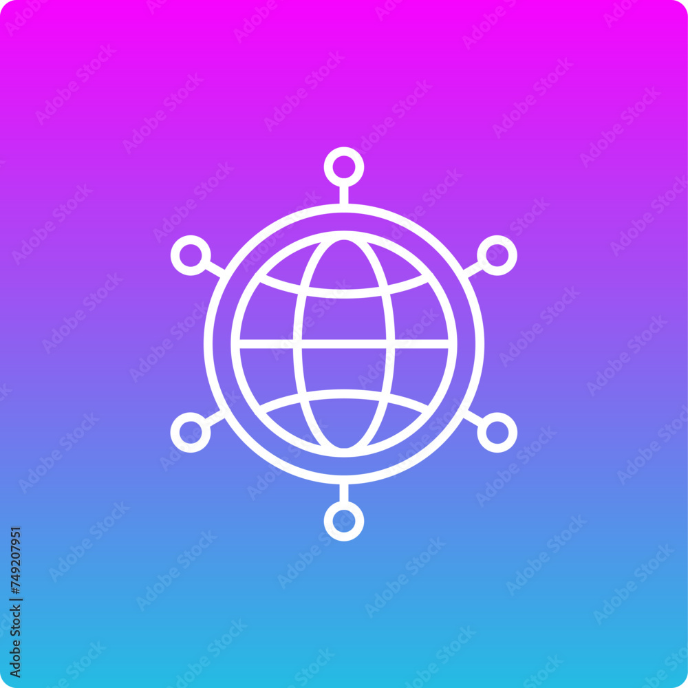 Global Network Icon Global Network Icon